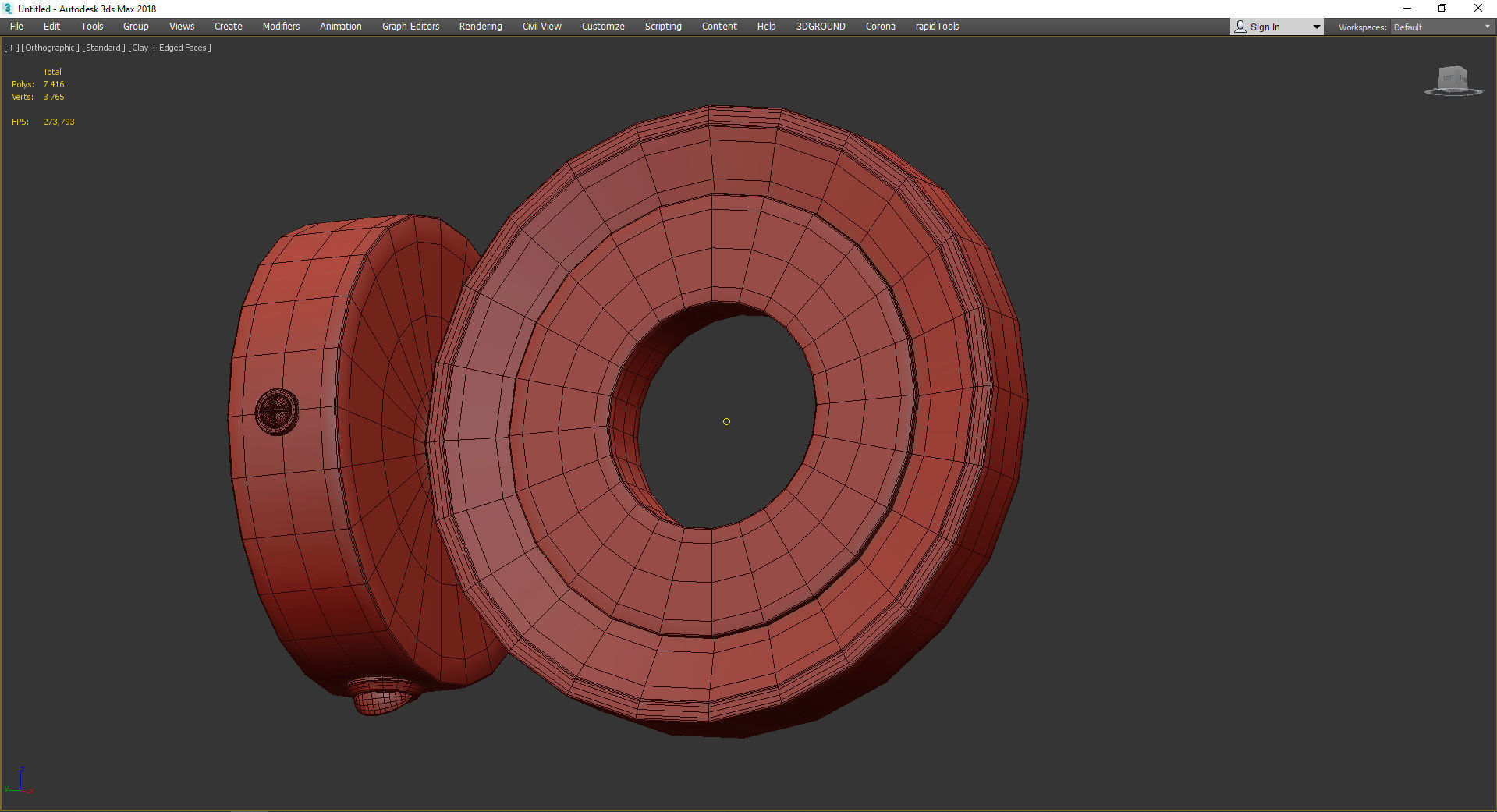 Ambrella Sota Low-poly 3D model_3