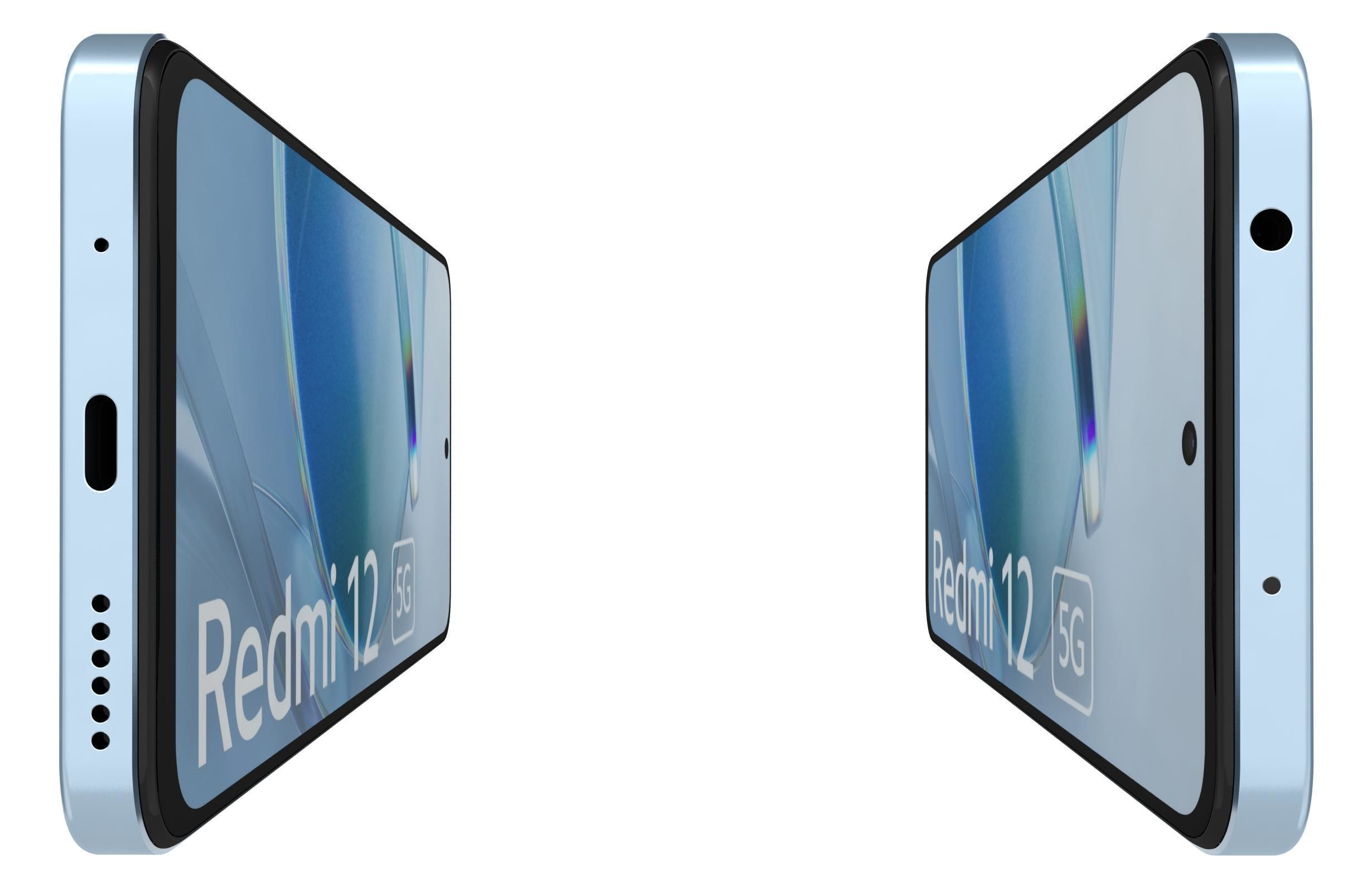 Xiaomi Redmi 12 5G Blue 3D model_8