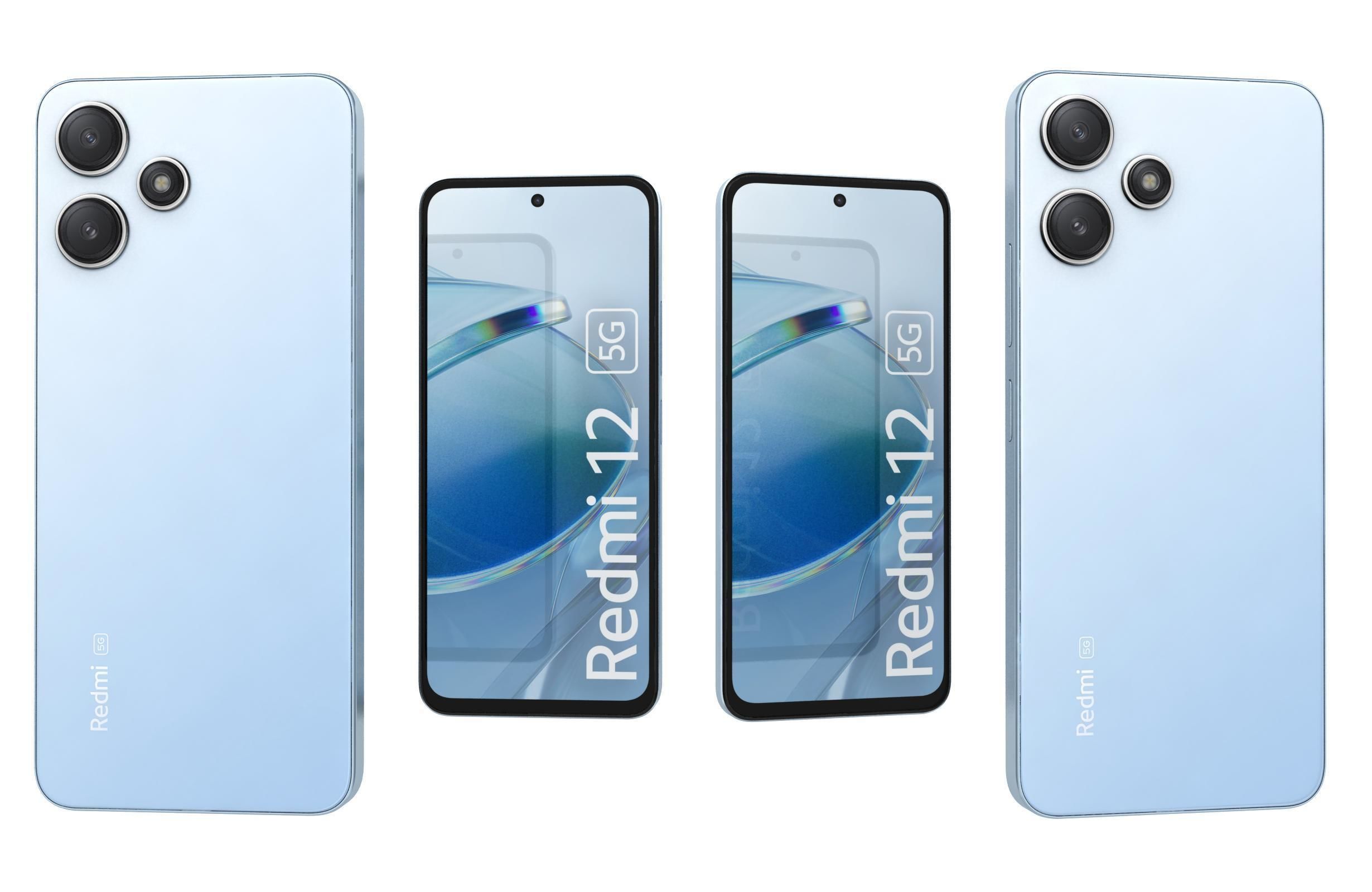 Xiaomi Redmi 12 5G Blue 3D model_3