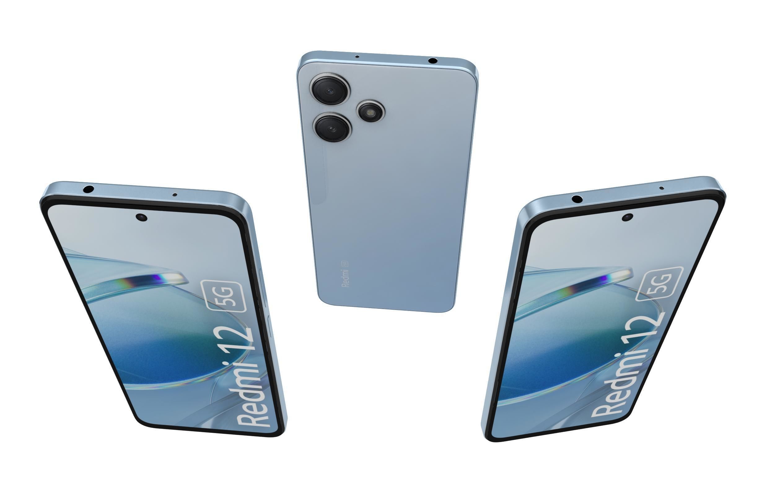 Xiaomi Redmi 12 5G Blue 3D model_1