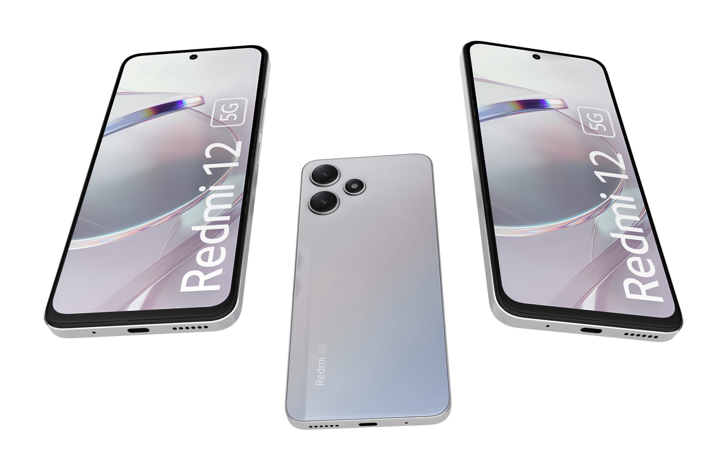 Xiaomi Redmi 12 5G White 3D model_2