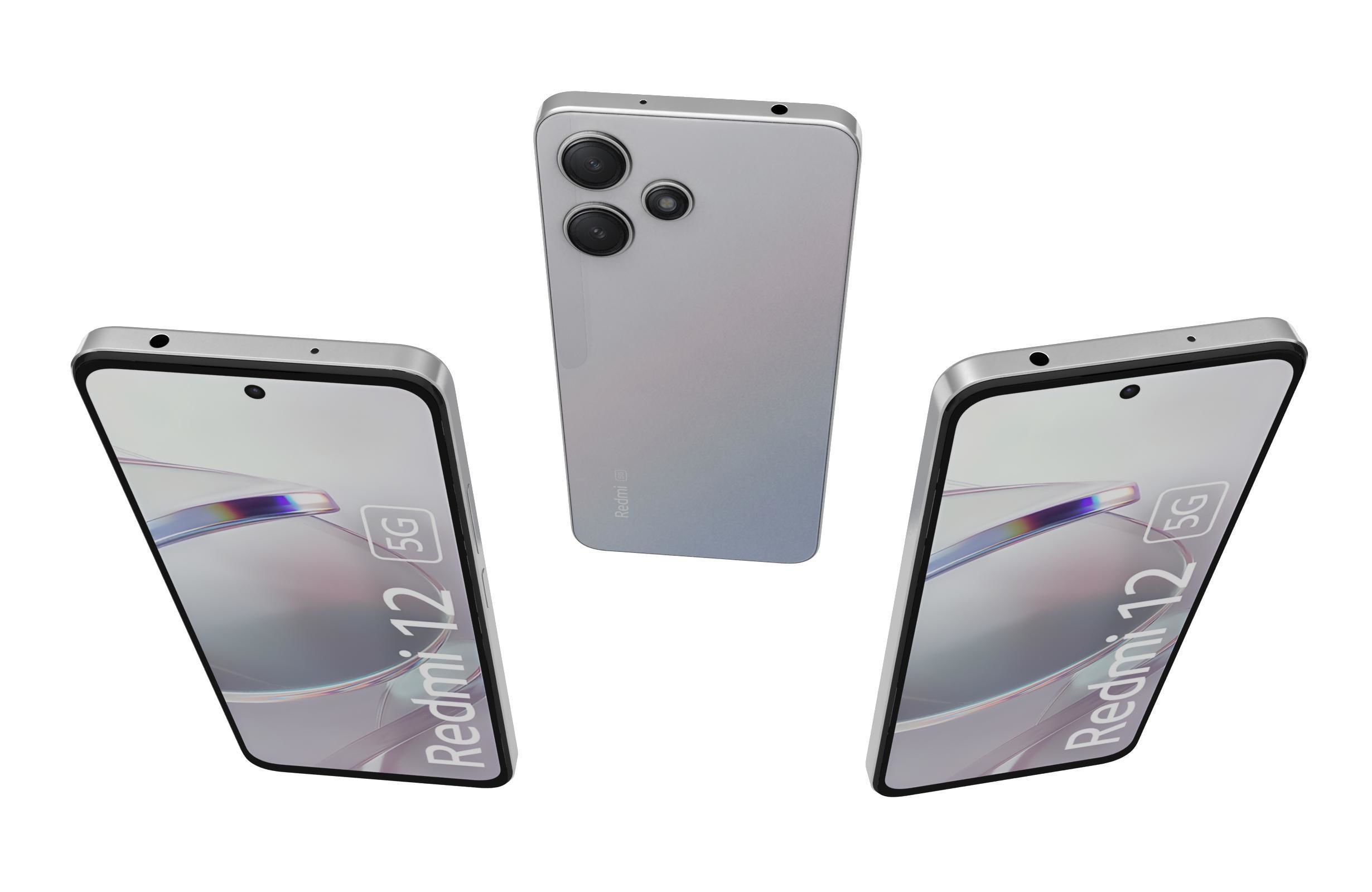 Xiaomi Redmi 12 5G White 3D model_1