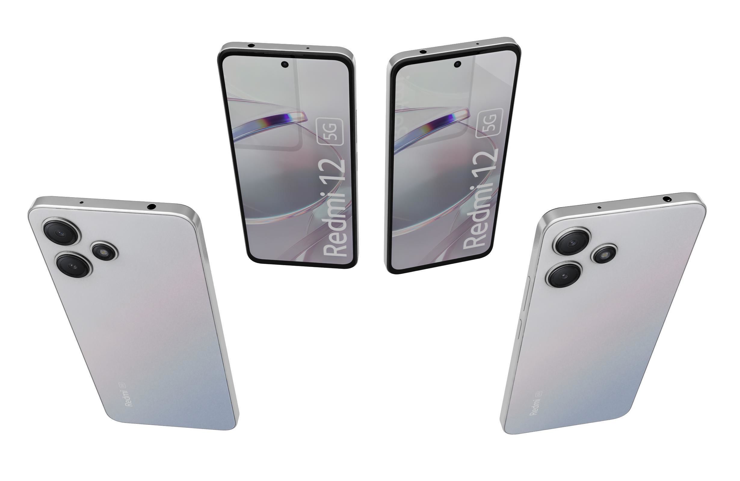 Xiaomi Redmi 12 5G White 3D model_4