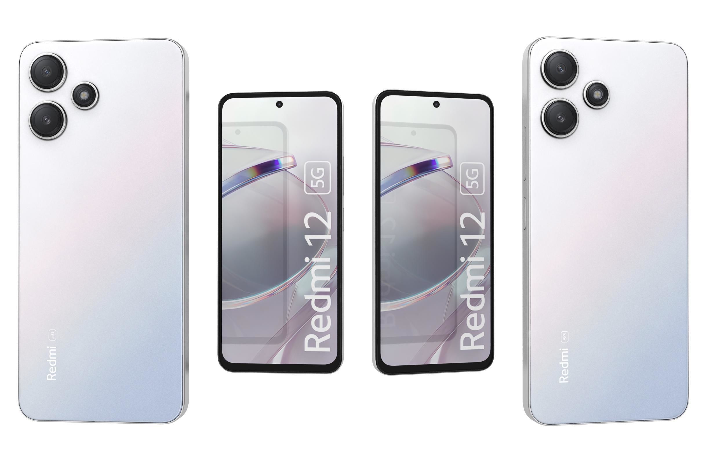 Xiaomi Redmi 12 5G White 3D model_3