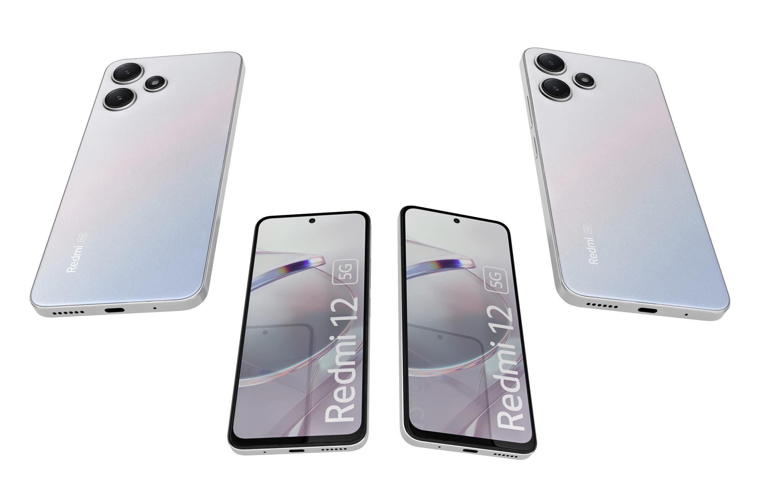 Xiaomi Redmi 12 5G White 3D model_5