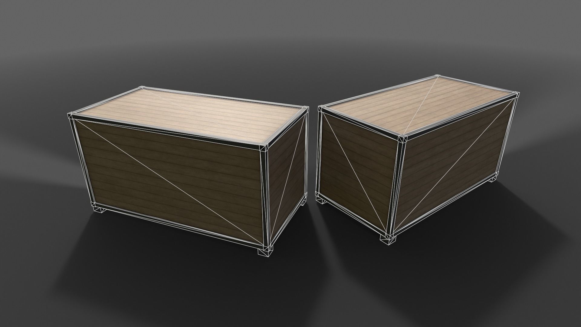 PBR Container House AC 20ft V2 Low-poly 3D model_21