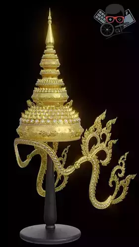 Thai theatrical crown  3D model