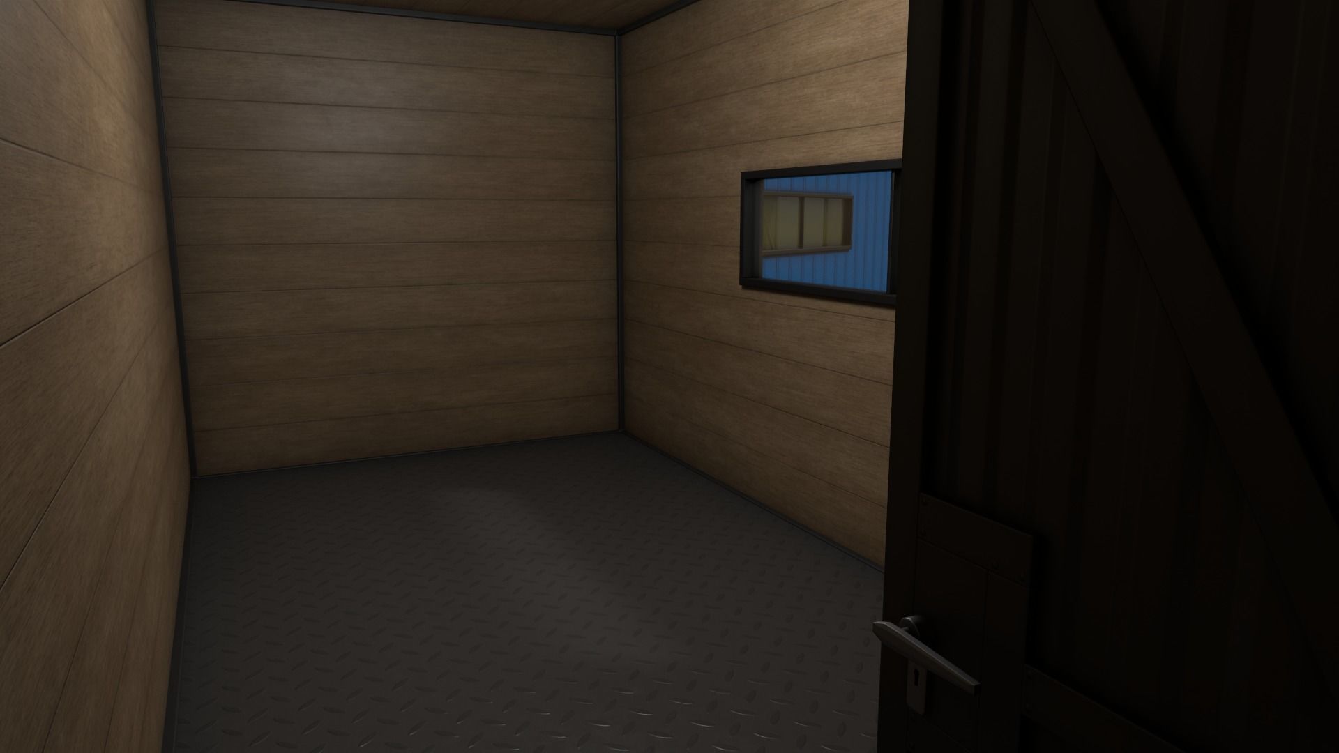 PBR Shed House A 20ft V2 Low-poly 3D model_17