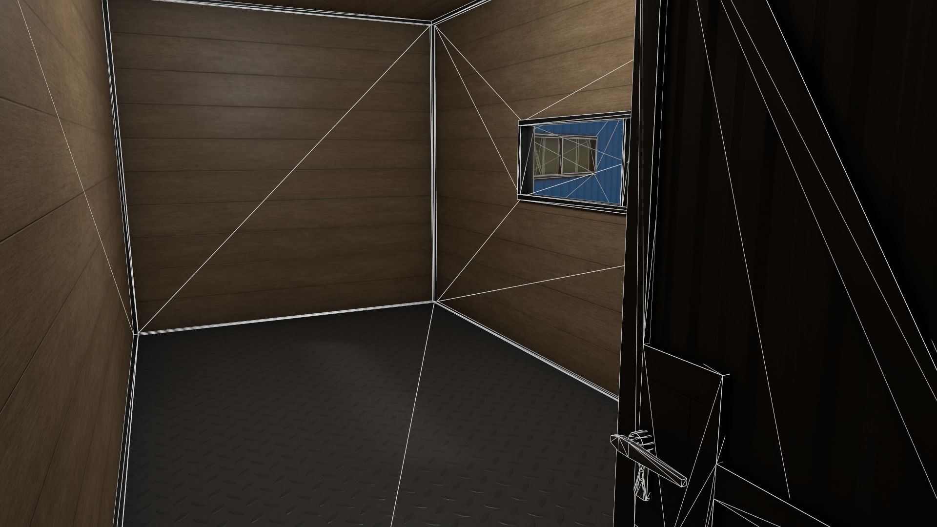 PBR Shed House A 20ft V2 Low-poly 3D model_18