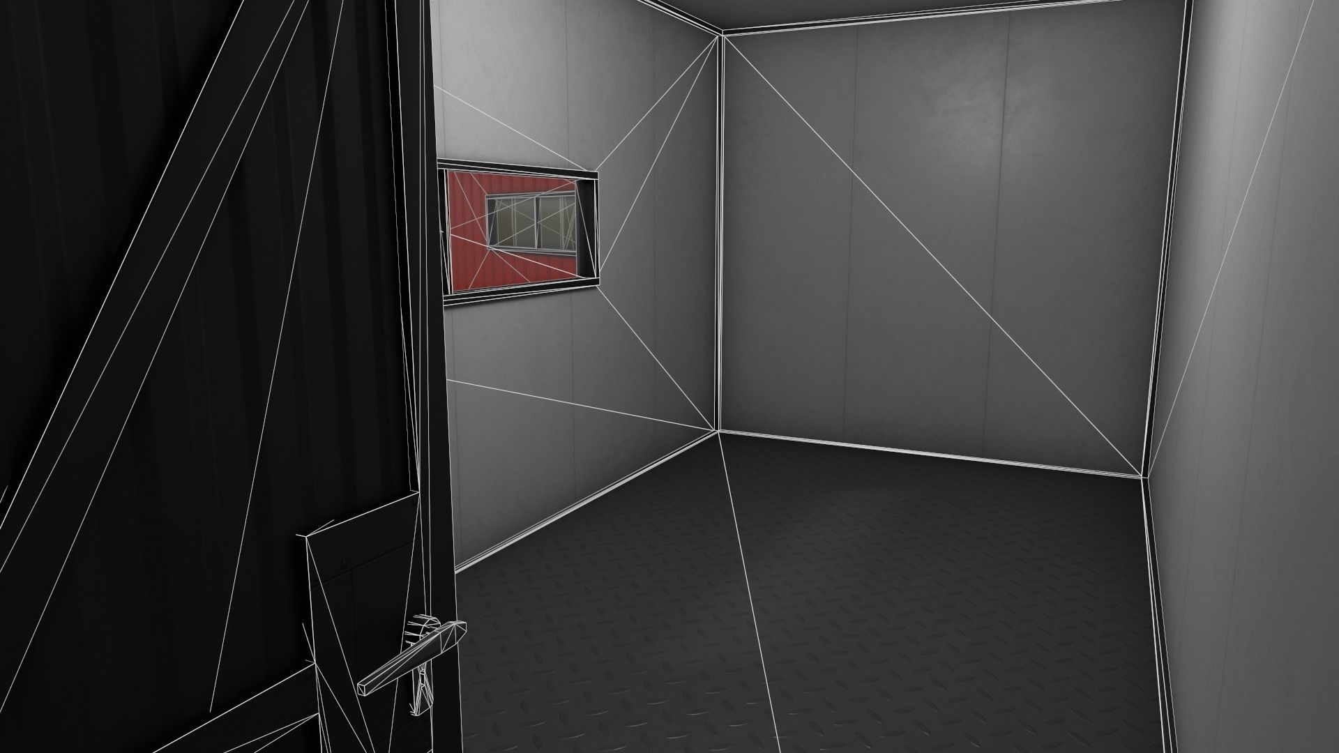 PBR Shed House A 20ft V2 Low-poly 3D model_15