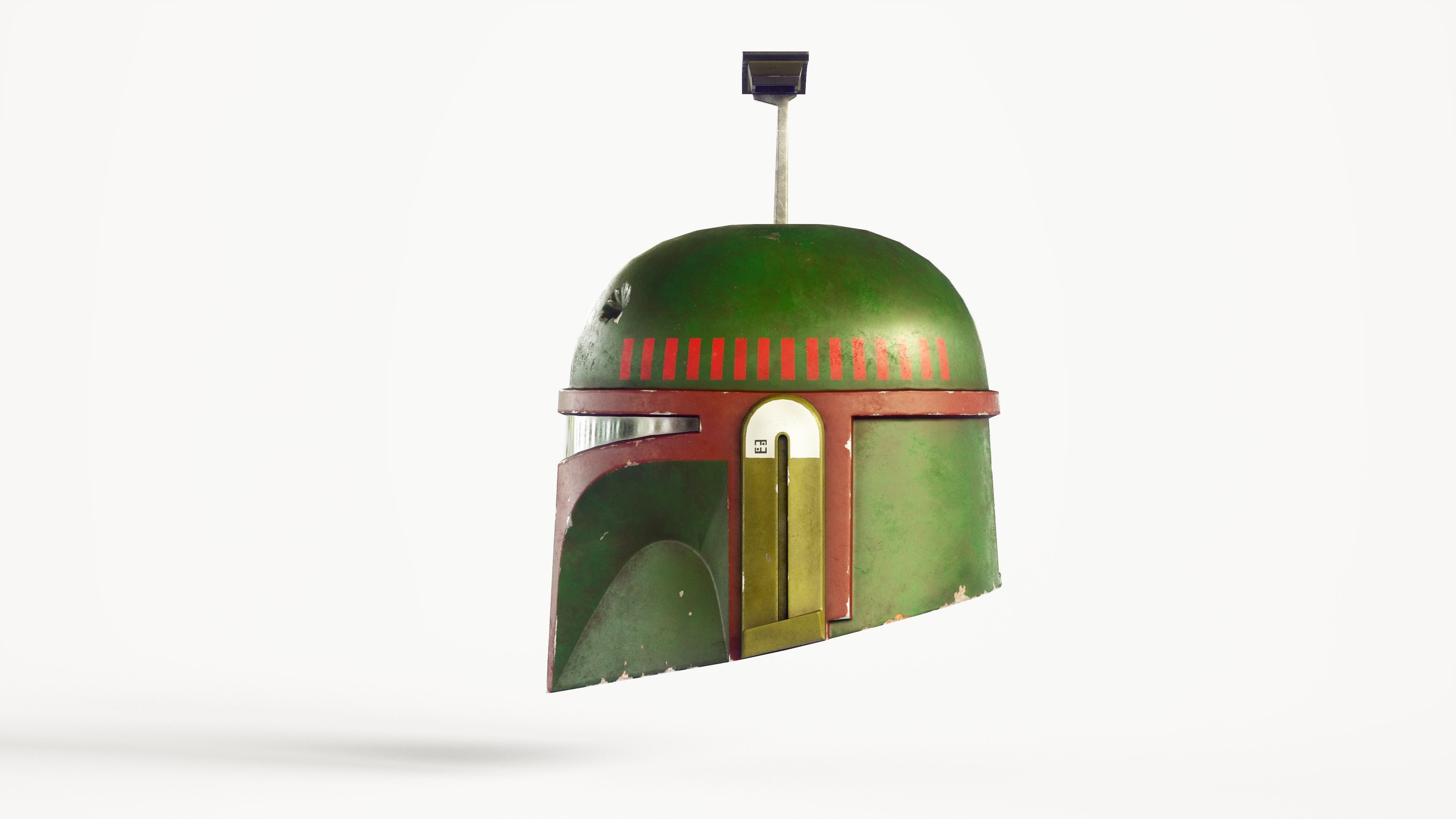 Boba Fett helmet Low-poly 3D model_4