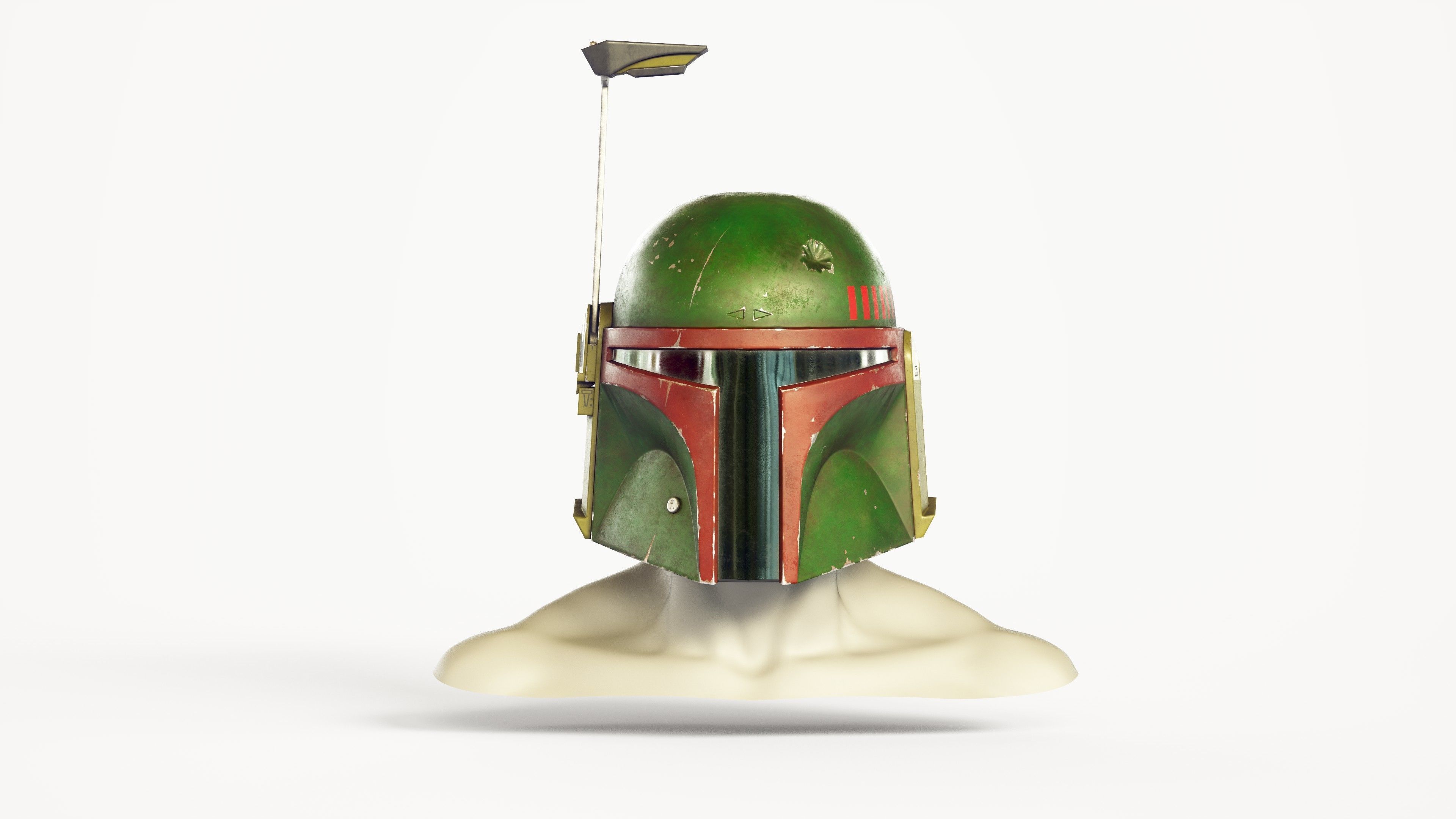 Boba Fett helmet Low-poly 3D model_12