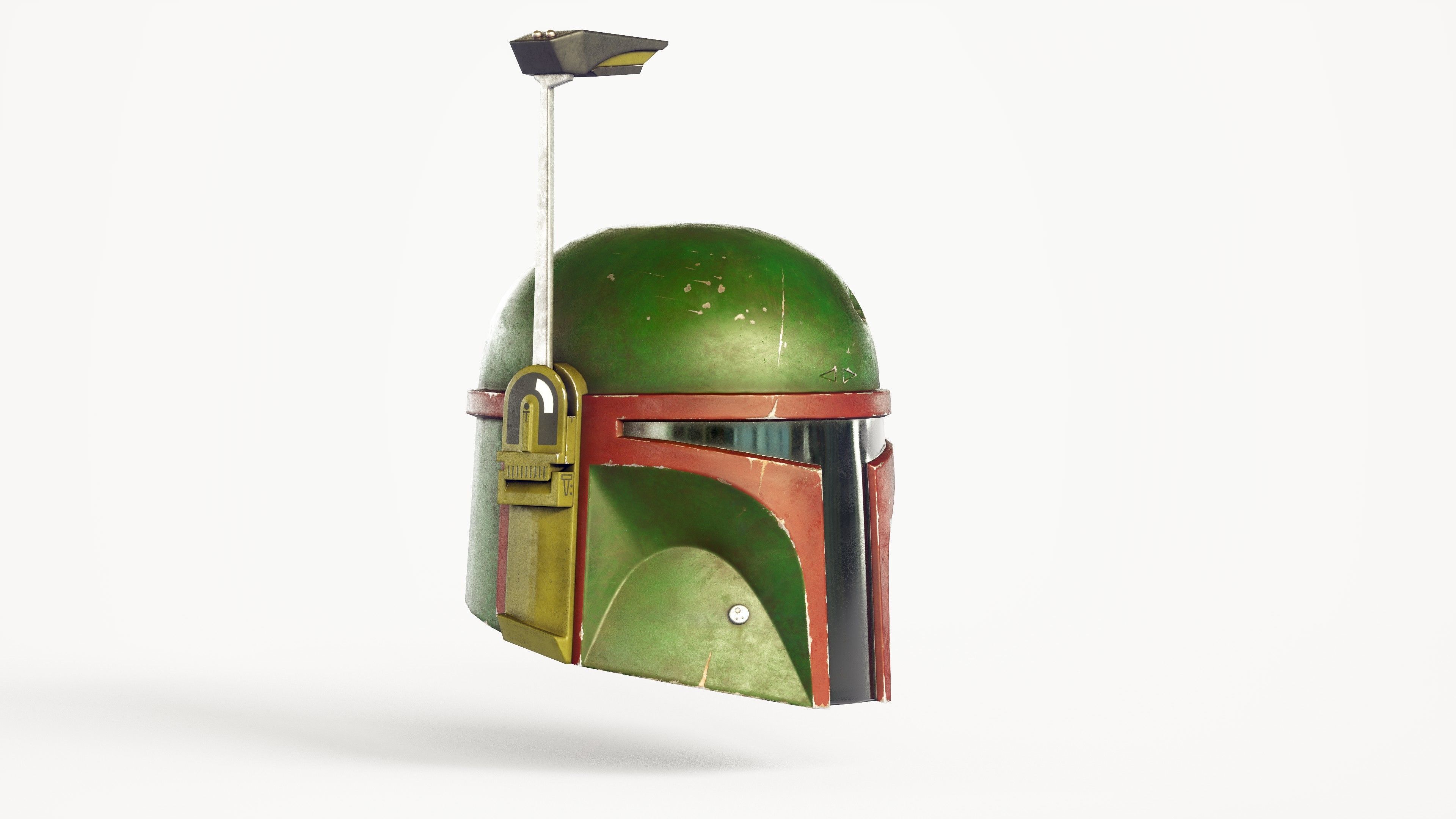 Boba Fett helmet Low-poly 3D model_7