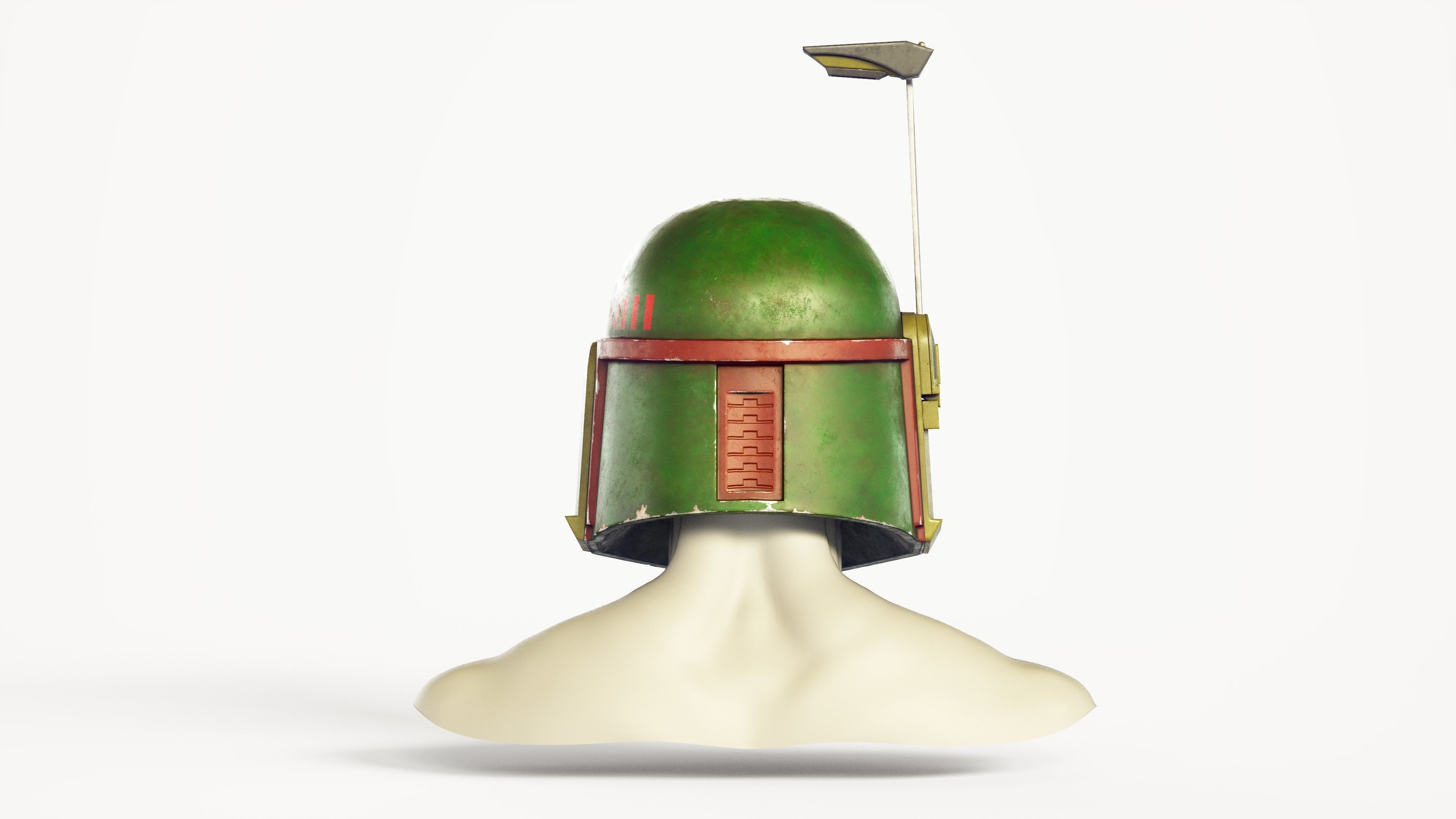 Boba Fett helmet Low-poly 3D model_14