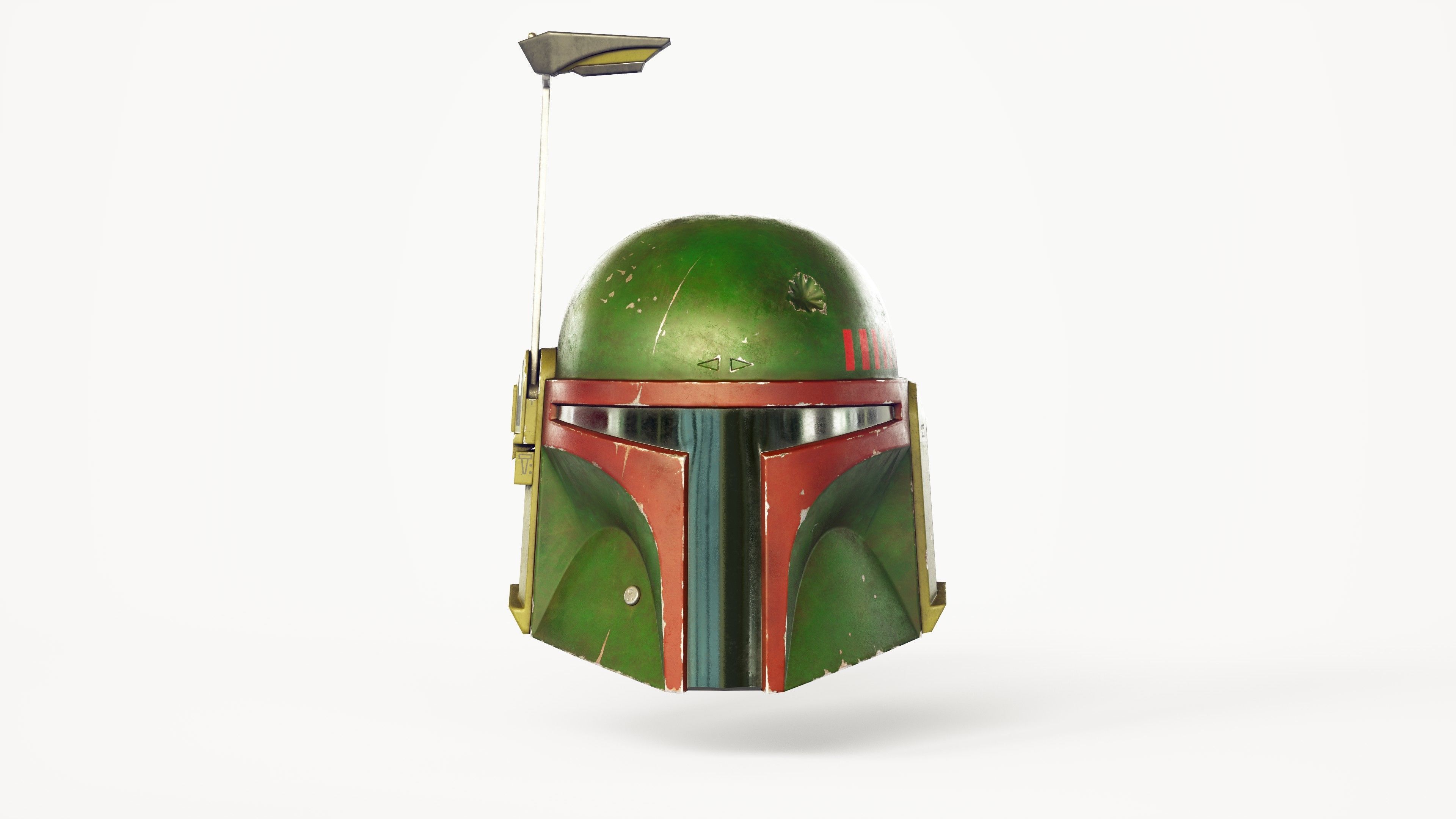 Boba Fett helmet Low-poly 3D model_8