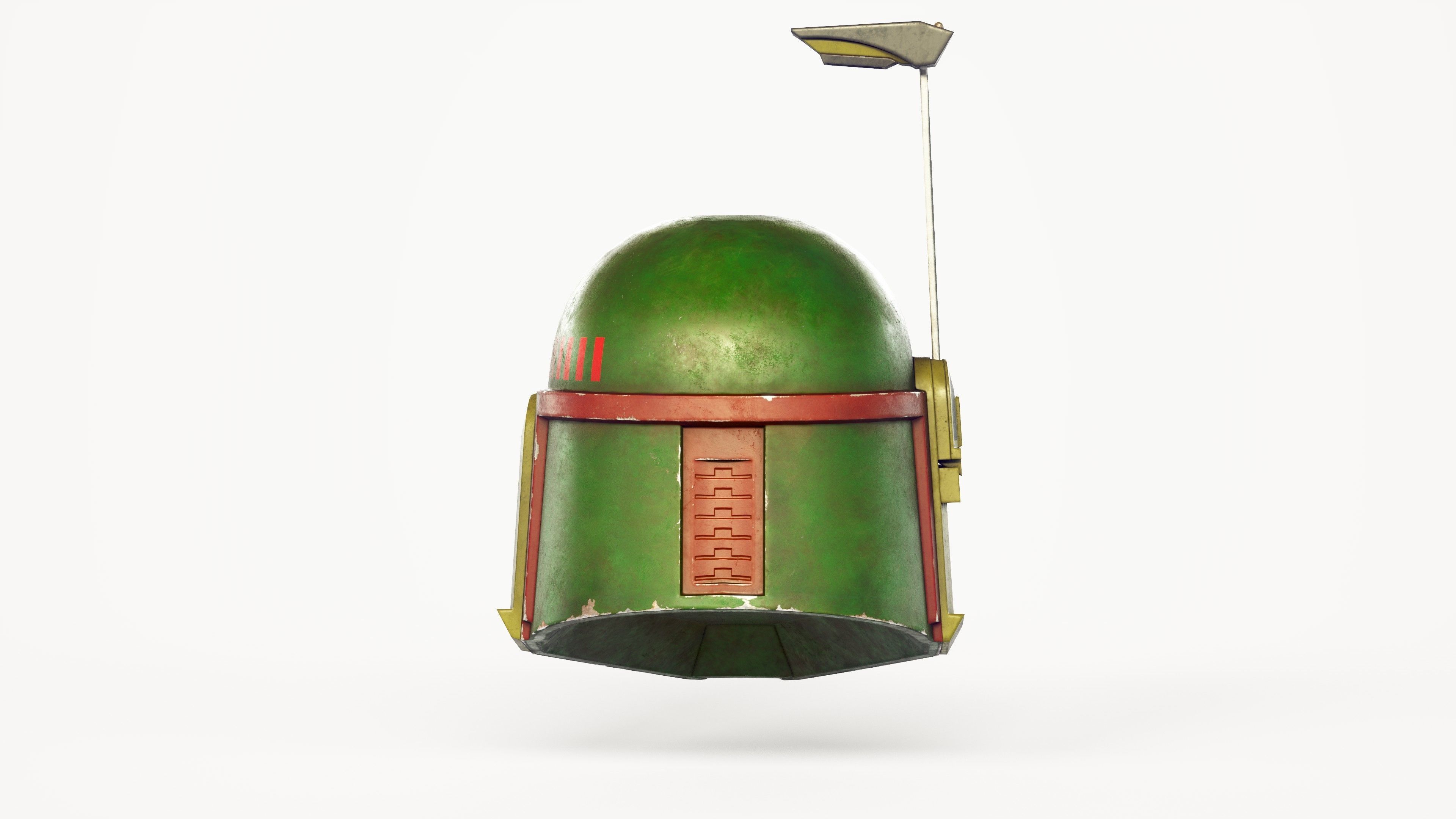 Boba Fett helmet Low-poly 3D model_5