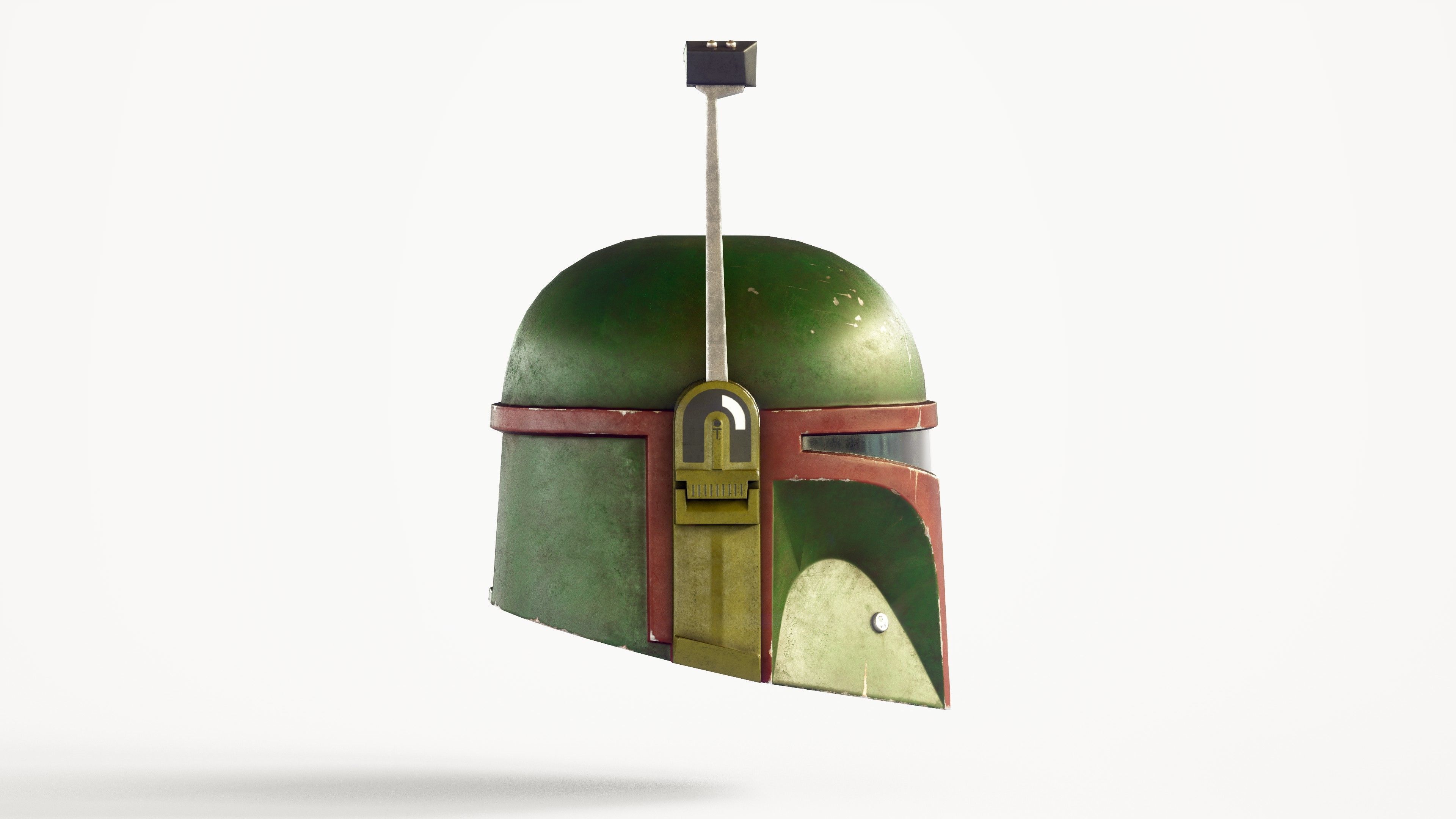Boba Fett helmet Low-poly 3D model_6