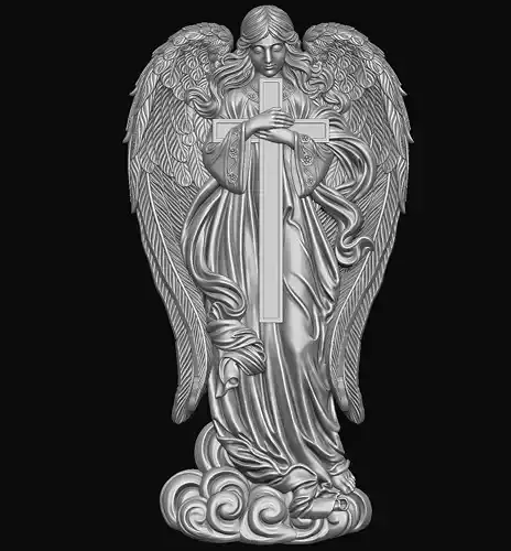 Angel with cross