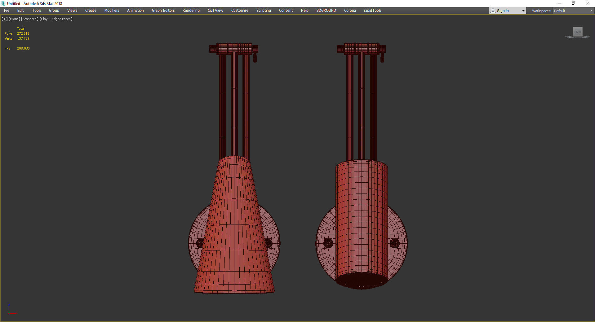 FREDLY SCONCE Low-poly 3D model_2