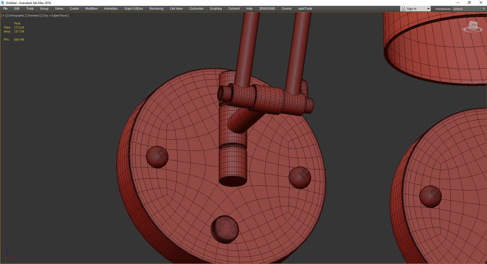 FREDLY SCONCE Low-poly 3D model_4