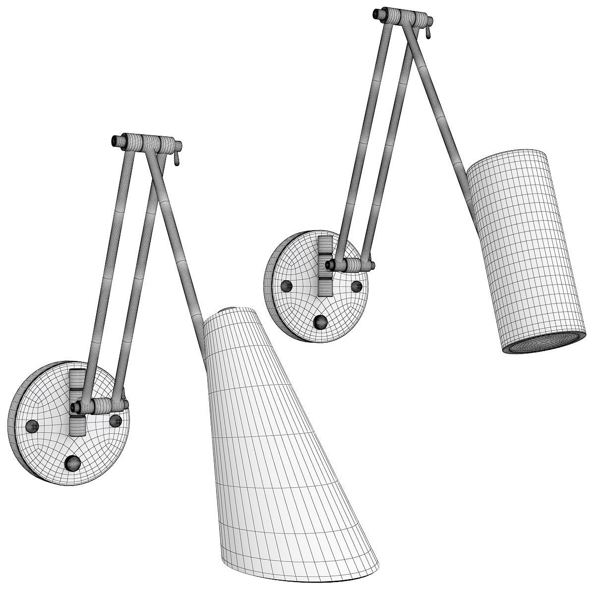 FREDLY SCONCE Low-poly 3D model_1