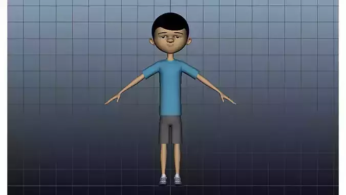 3D Kid Character Model