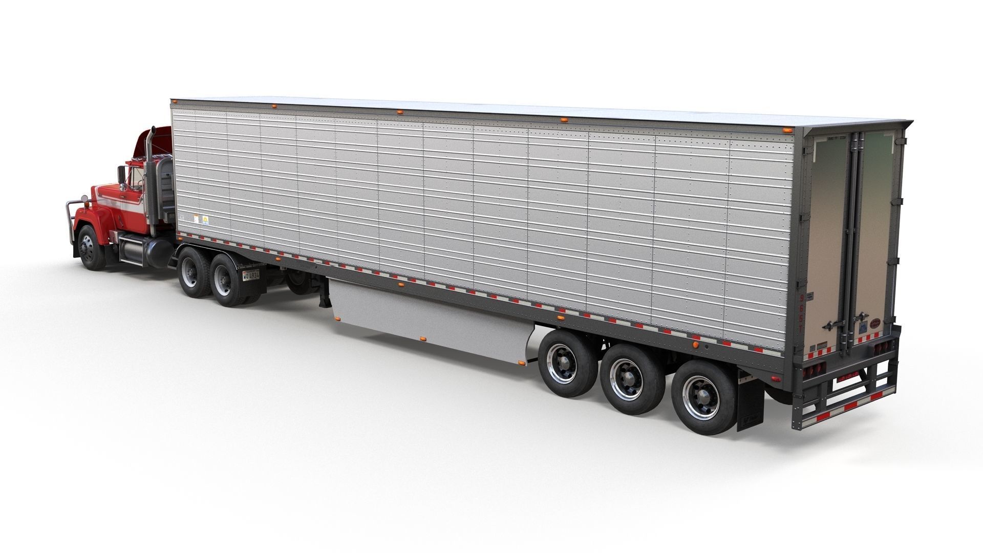 SuperLiner refregirated trailer Low-poly 3D model_4
