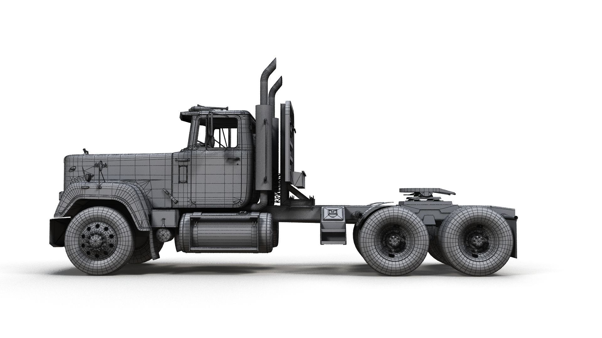 SuperLiner refregirated trailer Low-poly 3D model_24