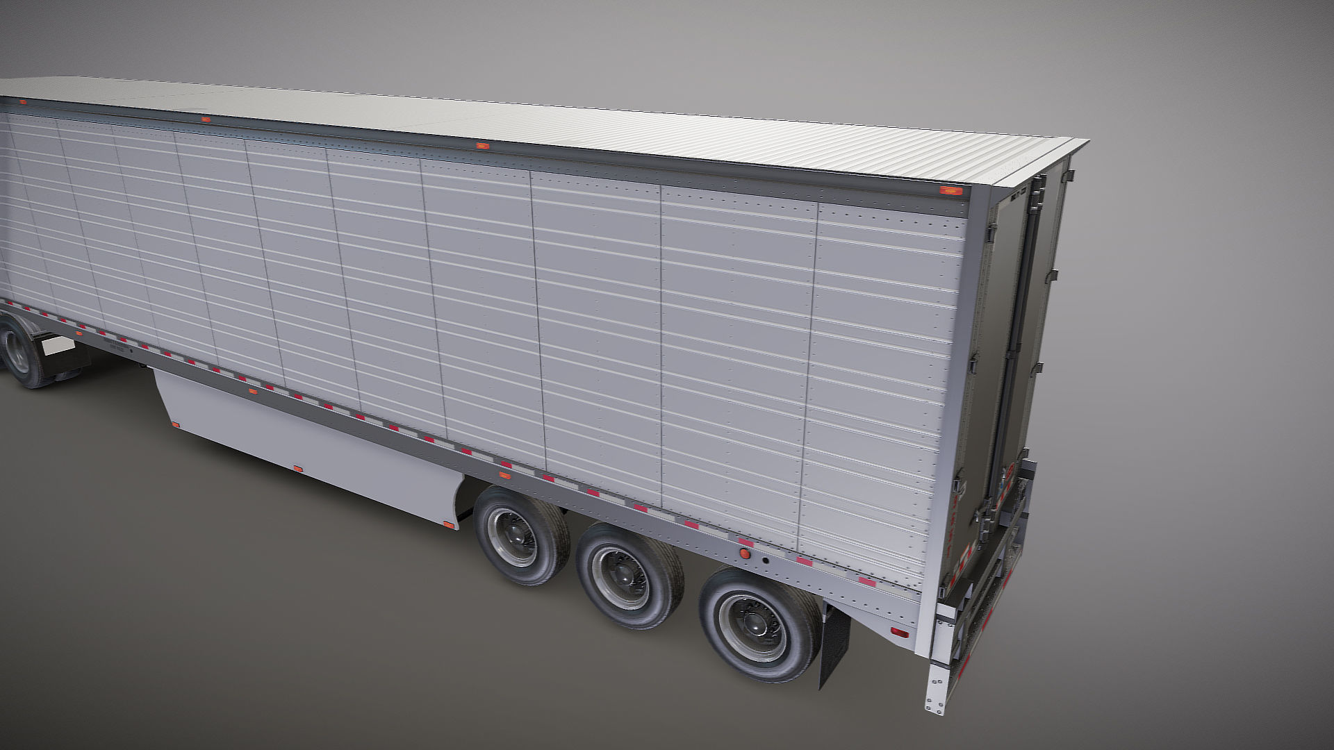 SuperLiner refregirated trailer Low-poly 3D model_29