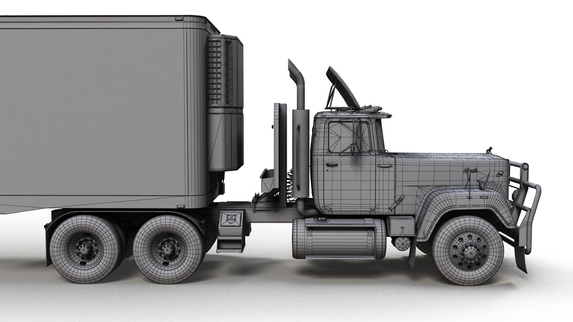 SuperLiner refregirated trailer Low-poly 3D model_15