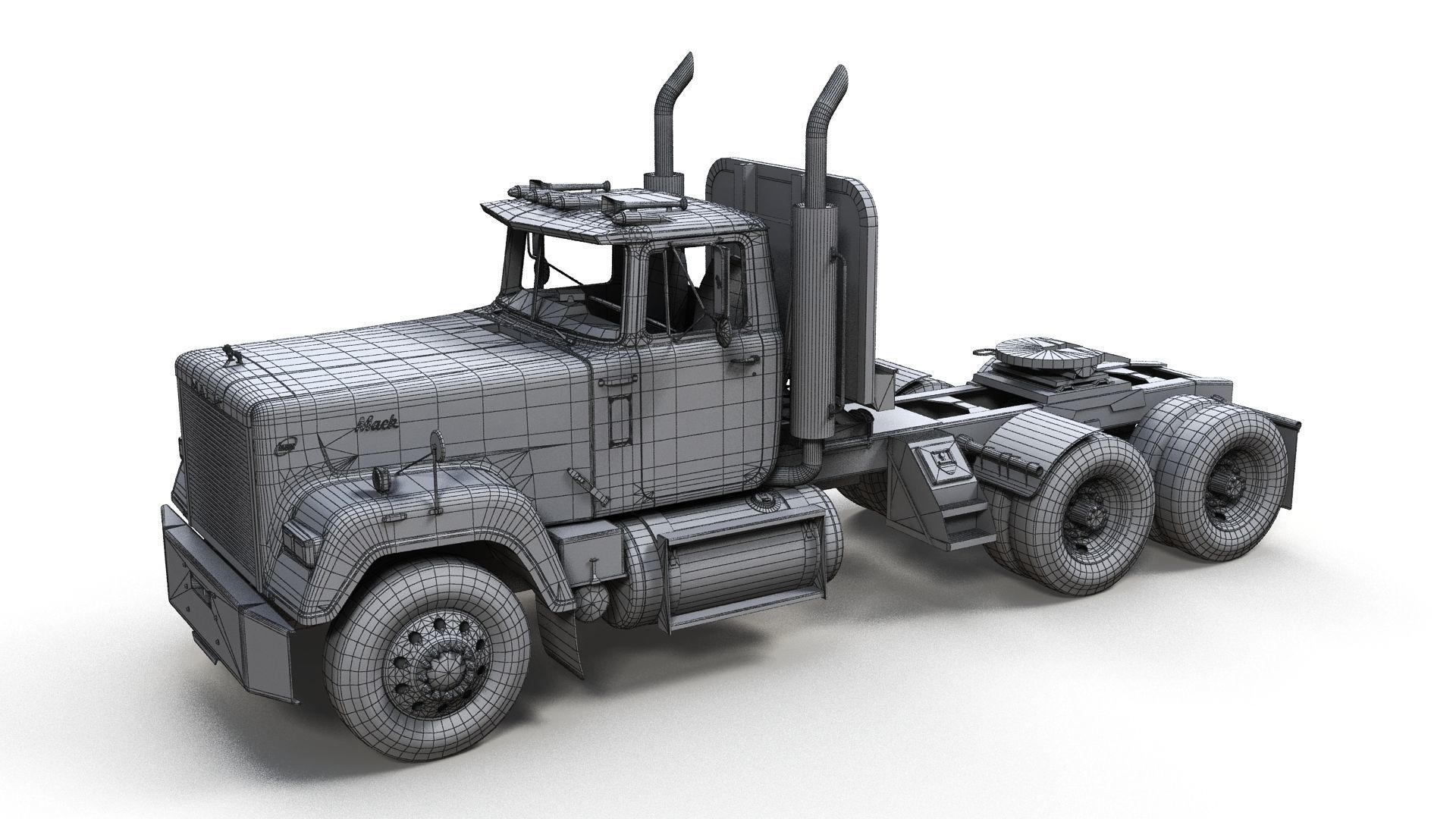 SuperLiner refregirated trailer Low-poly 3D model_21