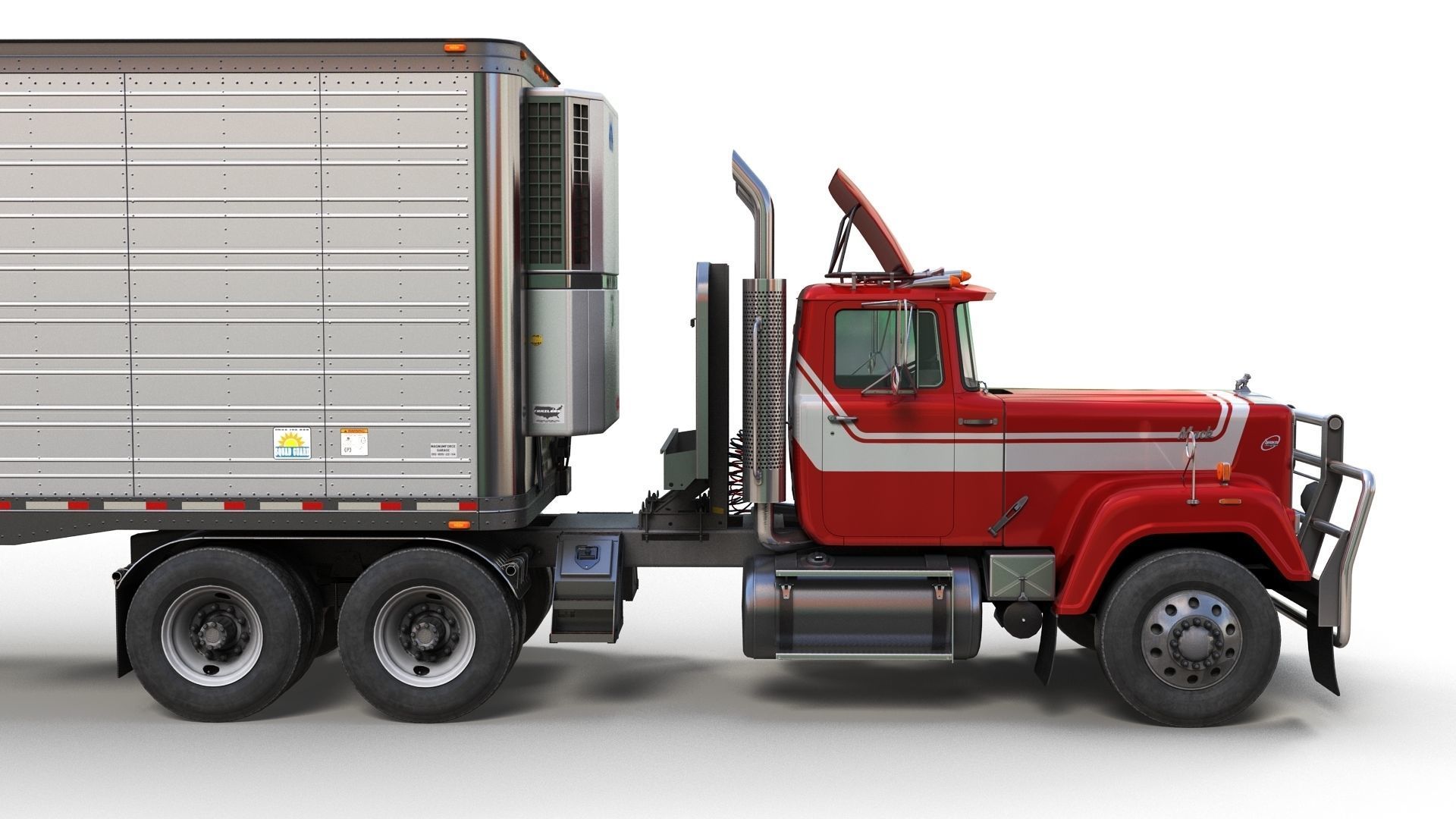 SuperLiner refregirated trailer Low-poly 3D model_3