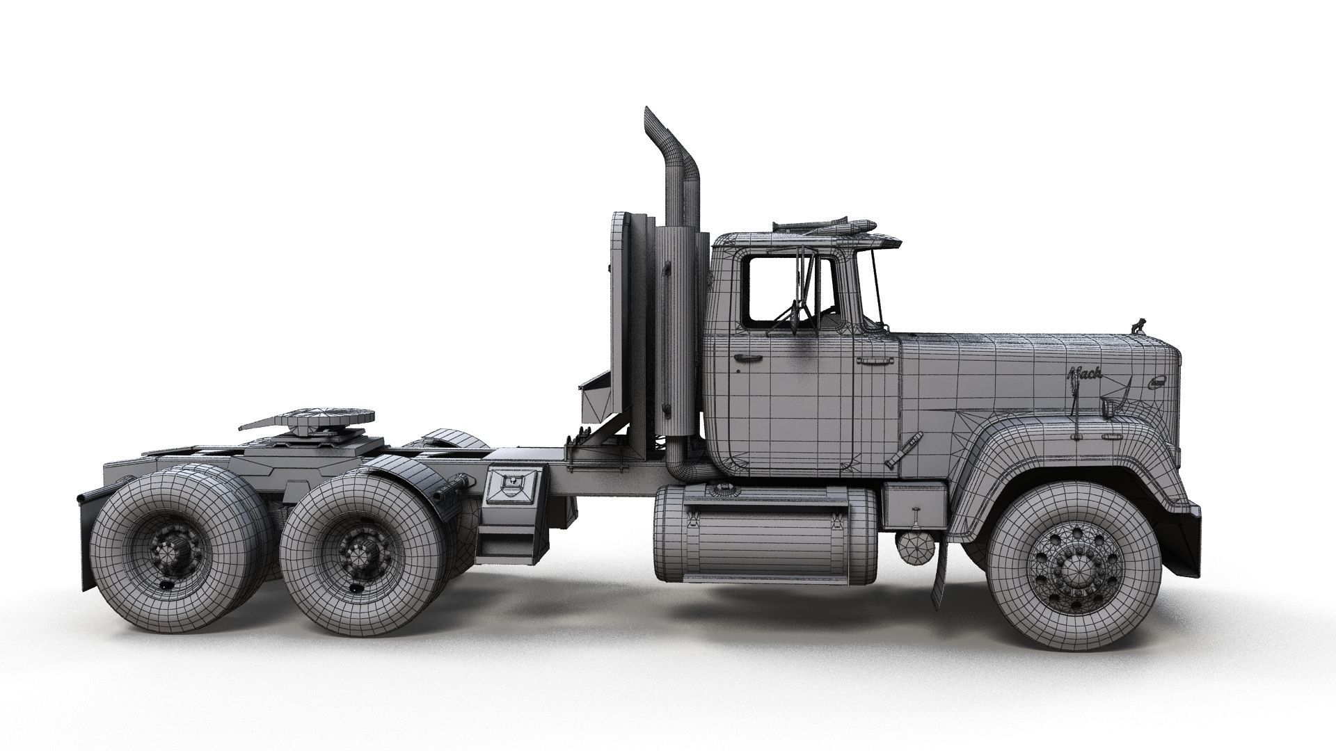 SuperLiner refregirated trailer Low-poly 3D model_23