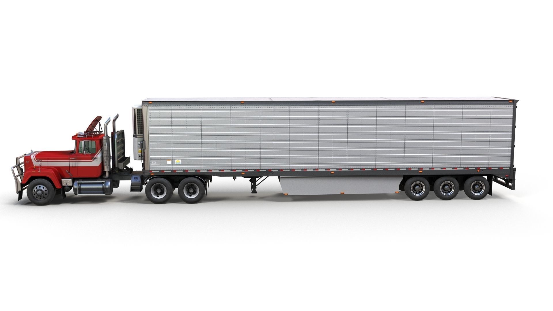 SuperLiner refregirated trailer Low-poly 3D model_7