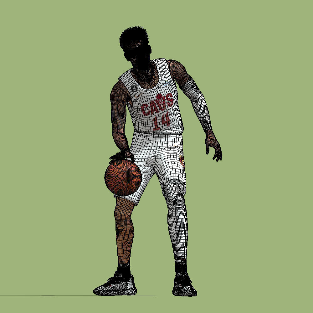 3D Rigged Danny Green Cleveland Cavaliers NBA 3D model_7