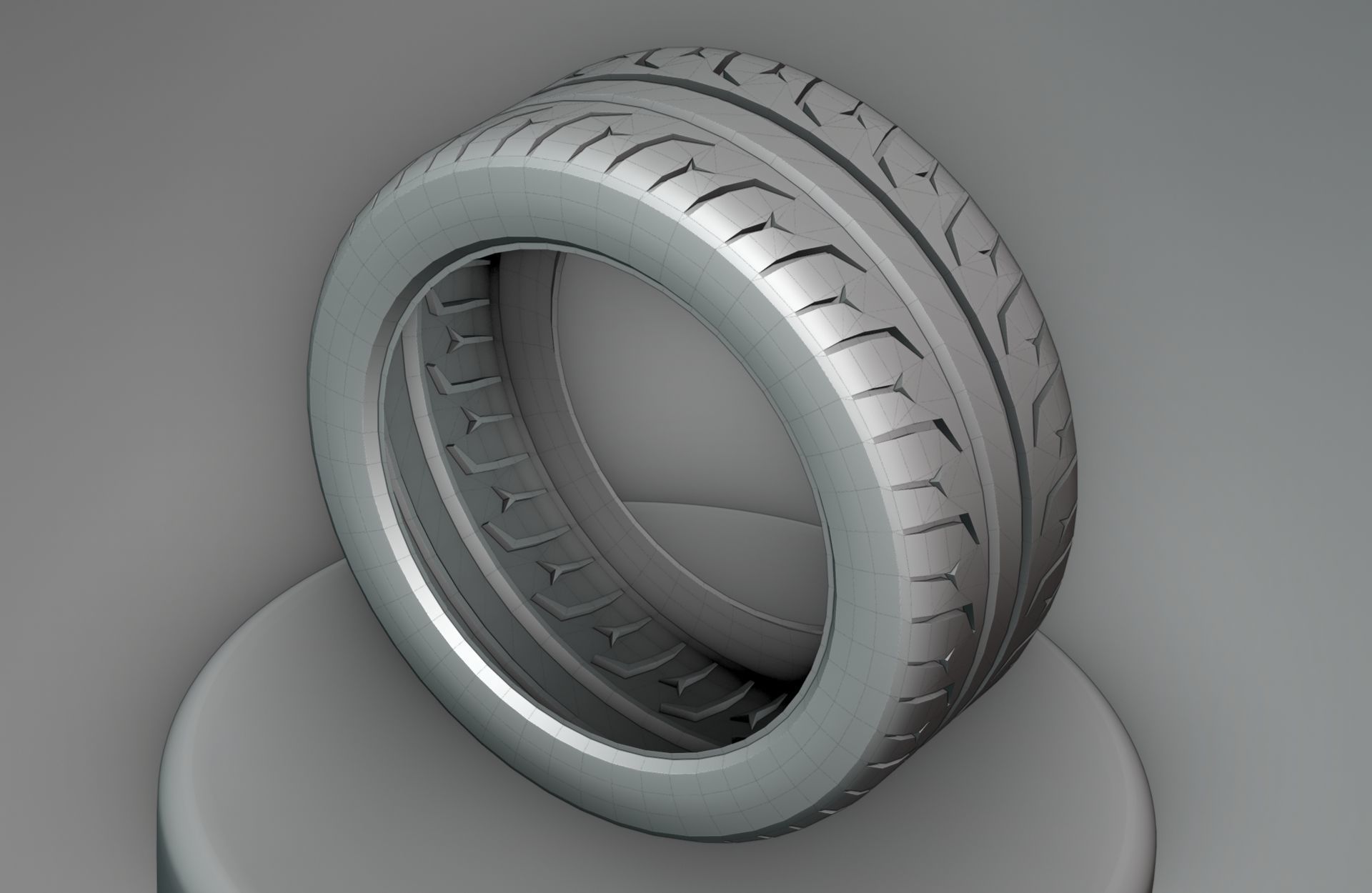 Continental ExtremeContact Force - 3D Tire Game Ready - Textured Low-poly 3D model_22