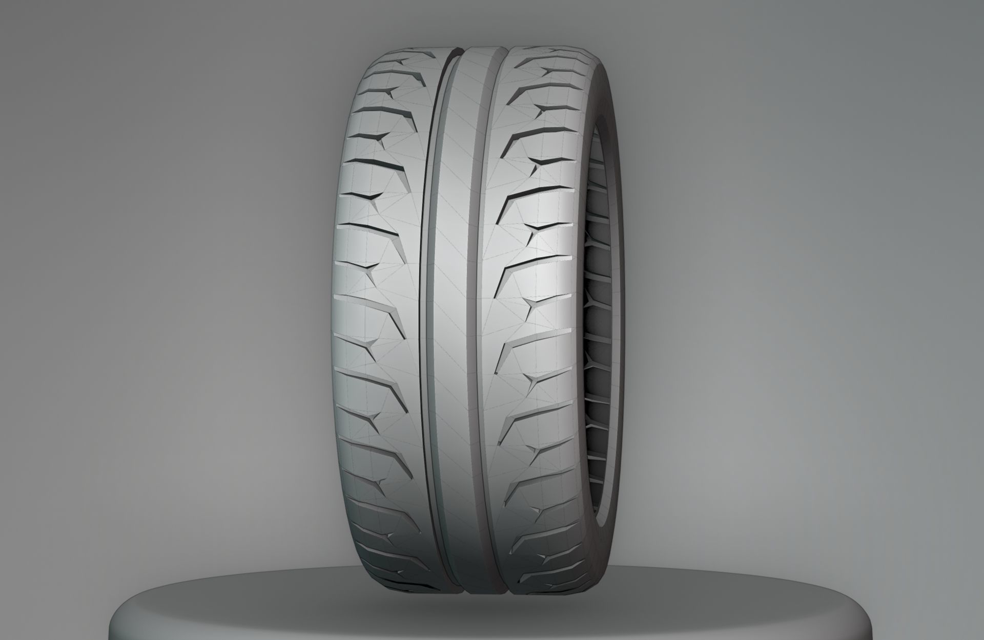 Continental ExtremeContact Force - 3D Tire Game Ready - Textured Low-poly 3D model_18