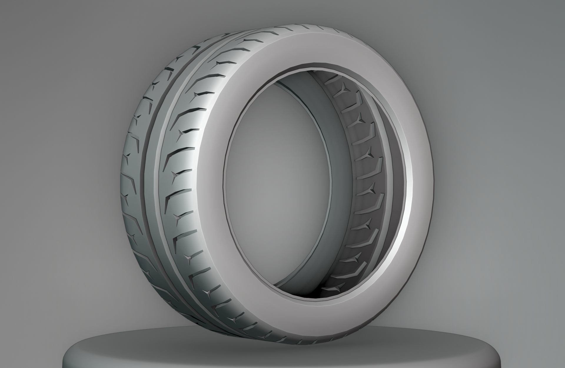 Continental ExtremeContact Force - 3D Tire Game Ready - Textured Low-poly 3D model_19