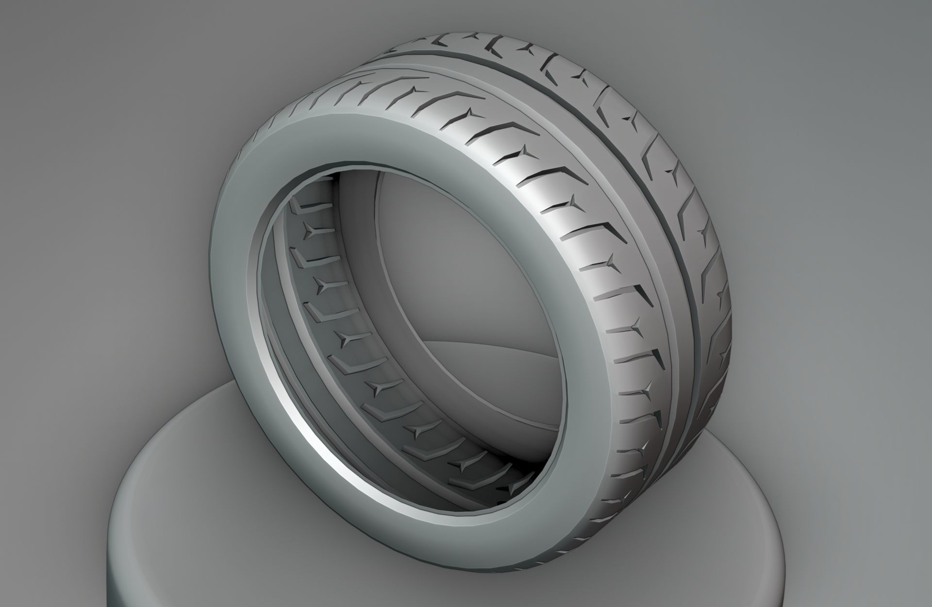 Continental ExtremeContact Force - 3D Tire Game Ready - Textured Low-poly 3D model_21