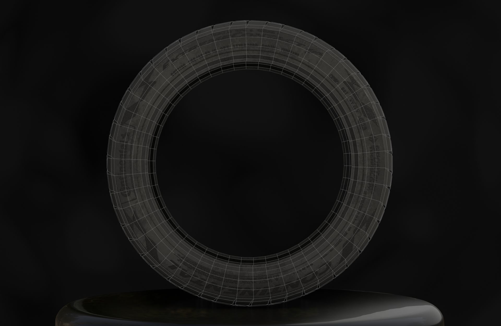 Continental ExtremeContact Force - 3D Tire Game Ready - Textured Low-poly 3D model_4