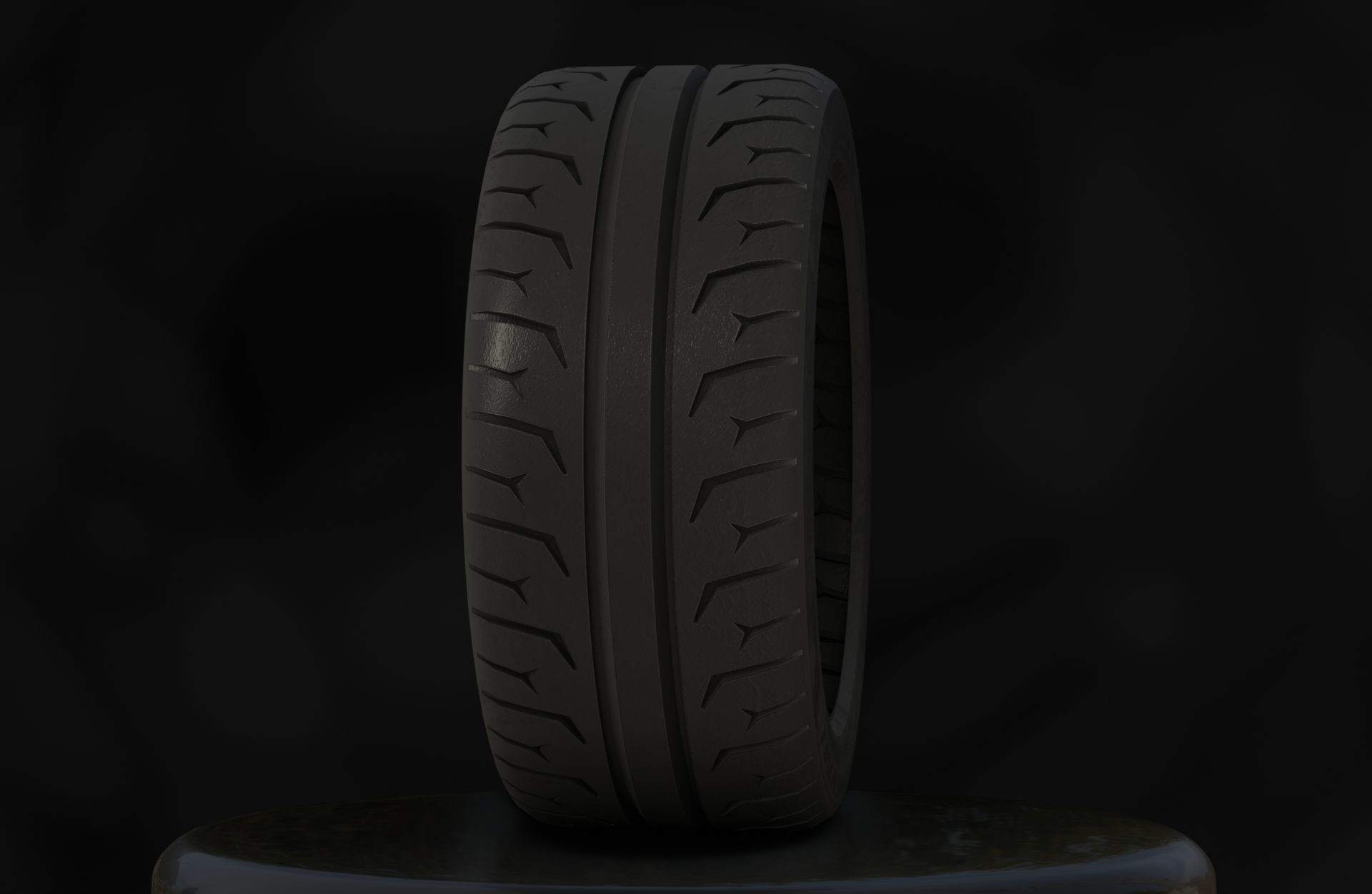 Continental ExtremeContact Force - 3D Tire Game Ready - Textured Low-poly 3D model_7