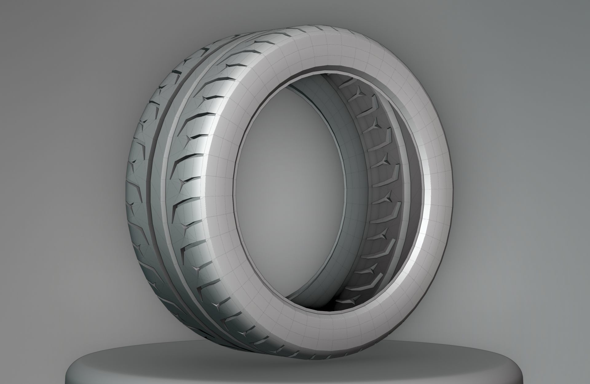 Continental ExtremeContact Force - 3D Tire Game Ready - Textured Low-poly 3D model_20