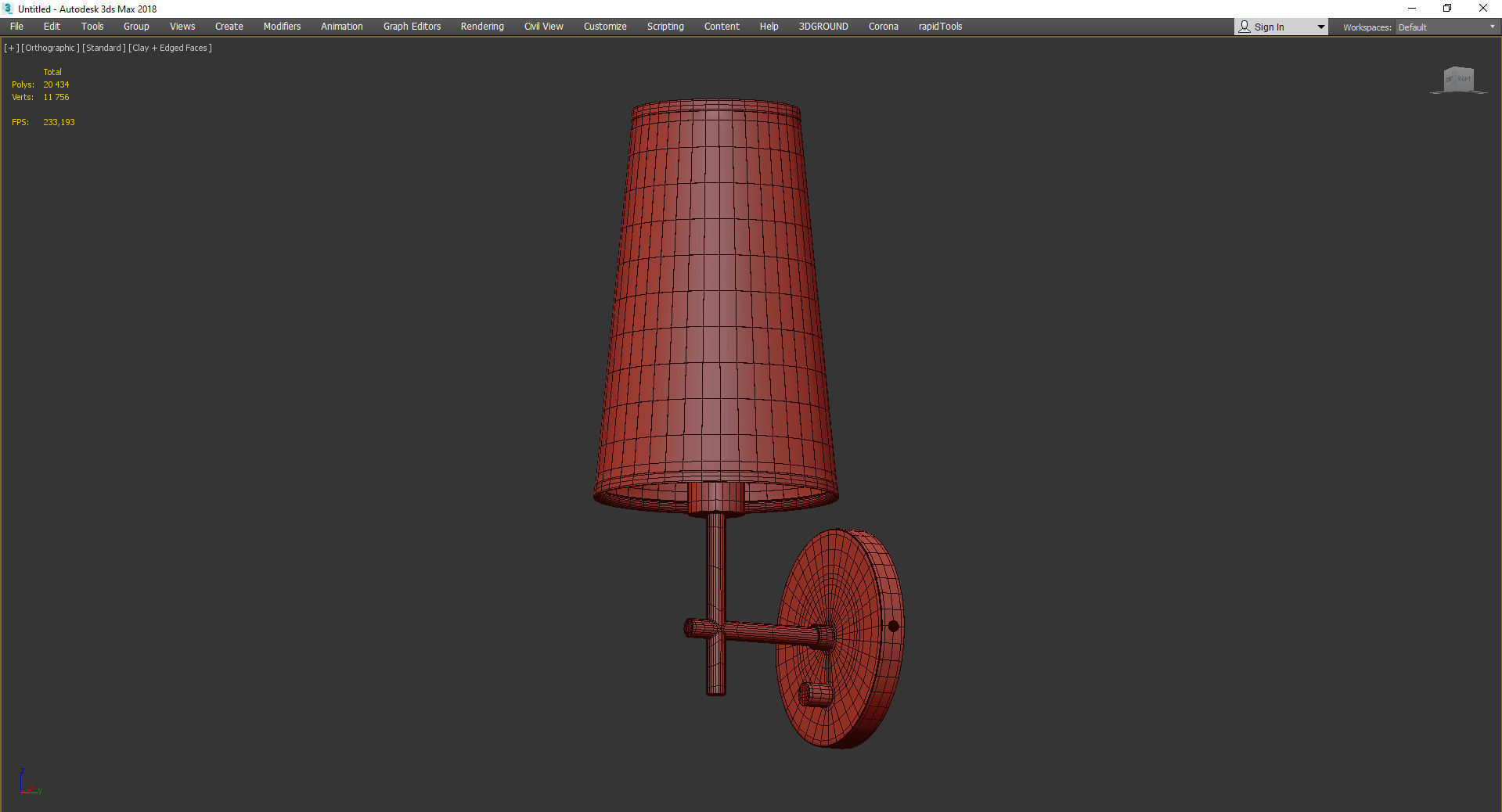 NOAH SHADED BATH SCONCE Low-poly 3D model_3