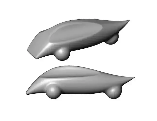 Miniature vehicle automotive speed sculpture N002