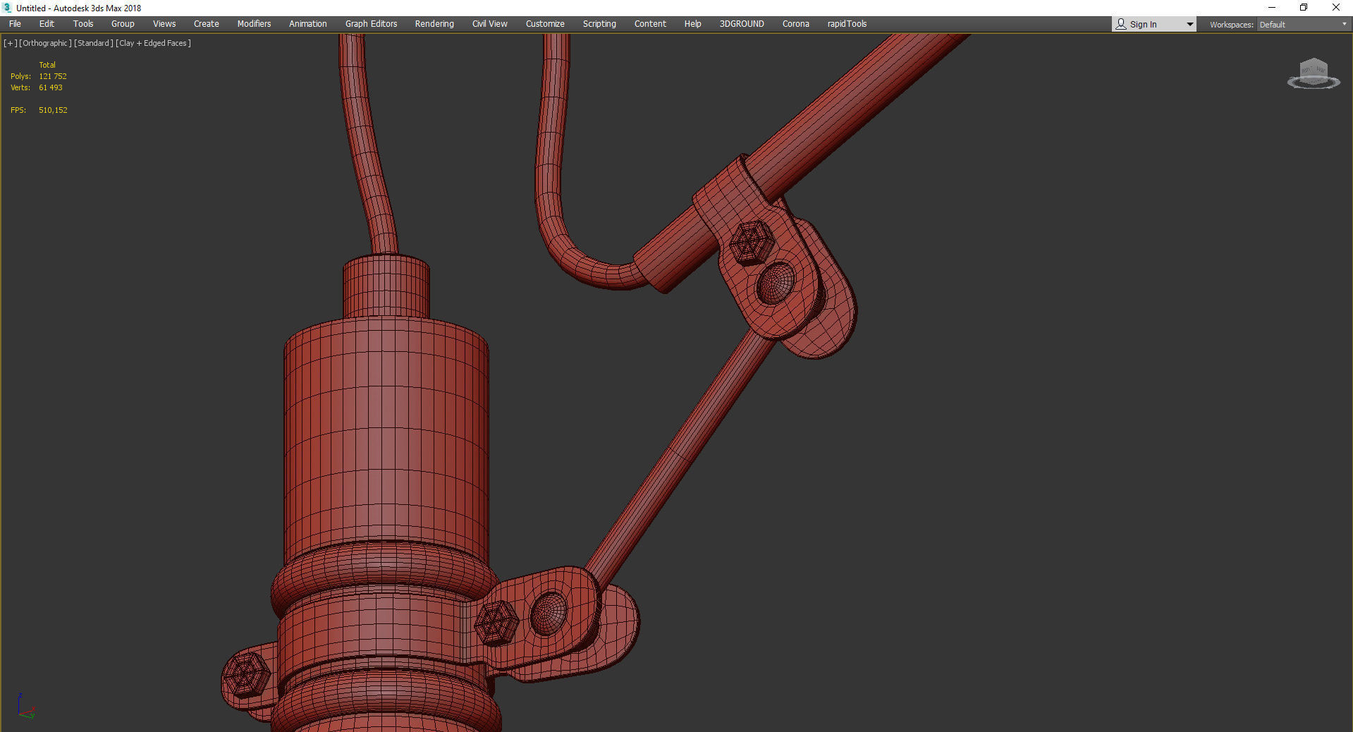 SKADE SCONCE Low-poly 3D model_4