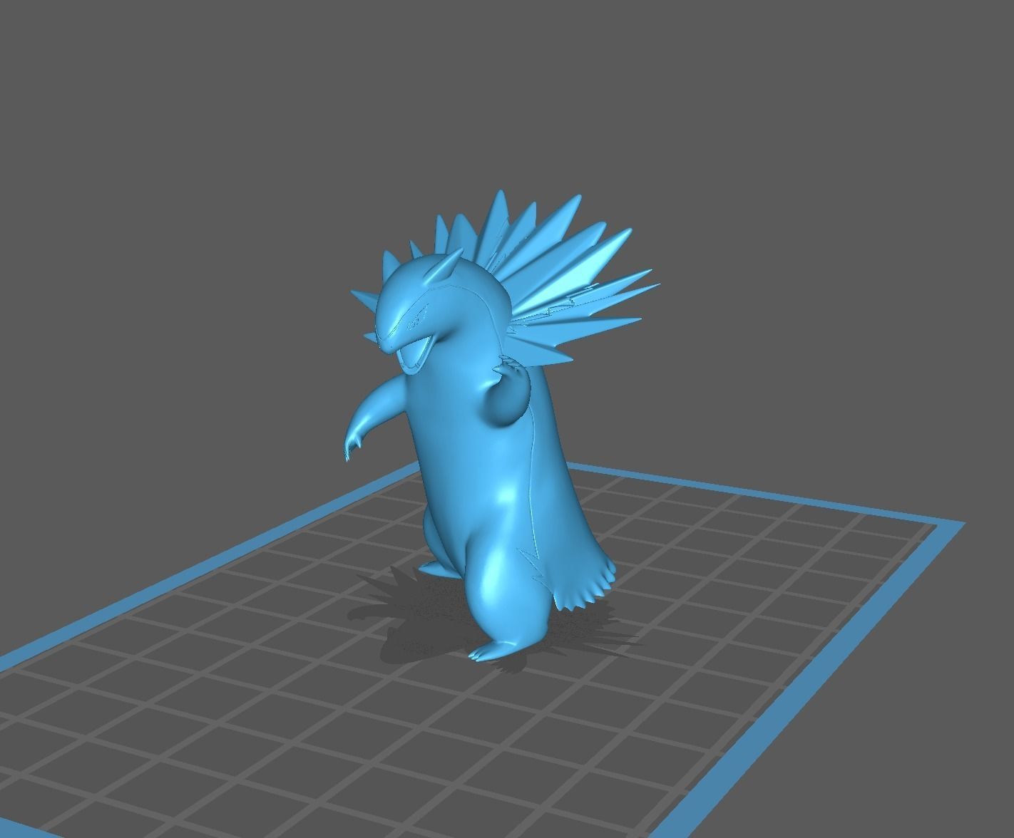 Typlosion pokemon 3D print model 3D print model_12