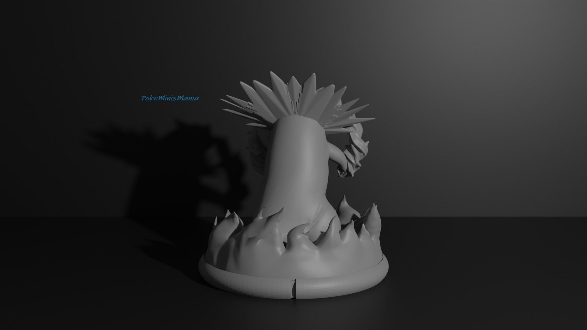 Typlosion pokemon 3D print model 3D print model_7