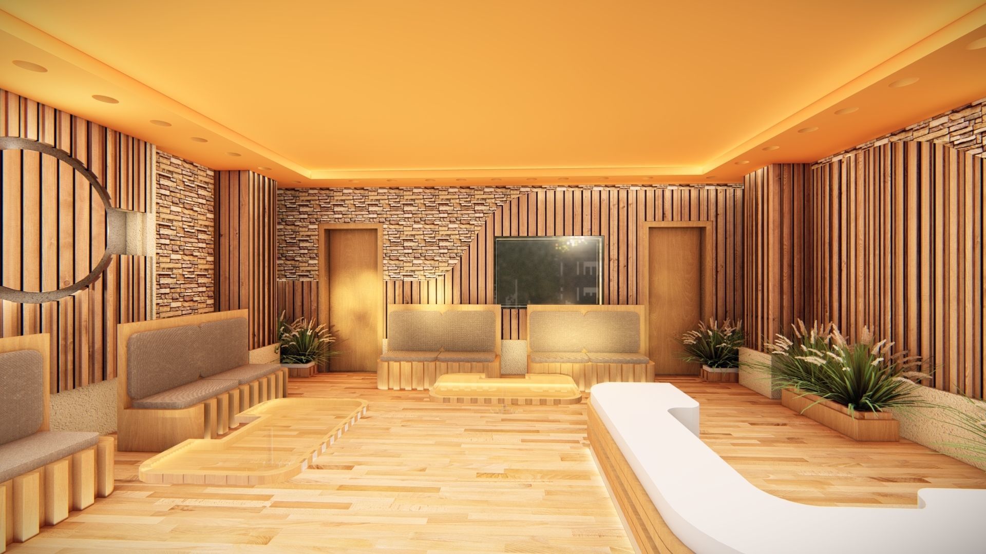 coffeshop reception 3D model_1