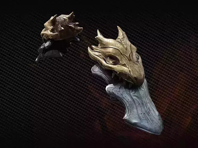 Dragon shoulder armor spirit for game