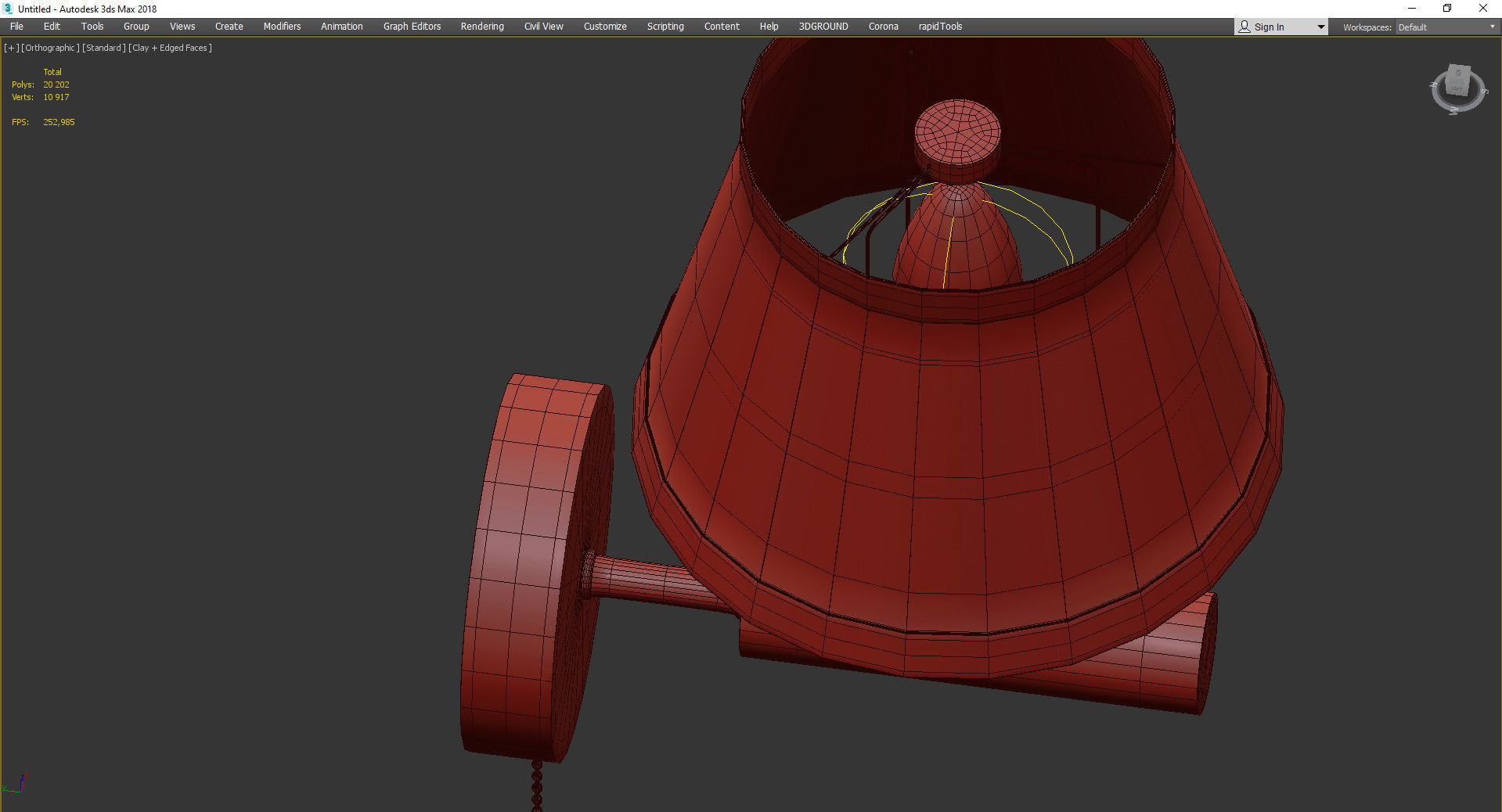 SIMEN WALL Low-poly 3D model_4